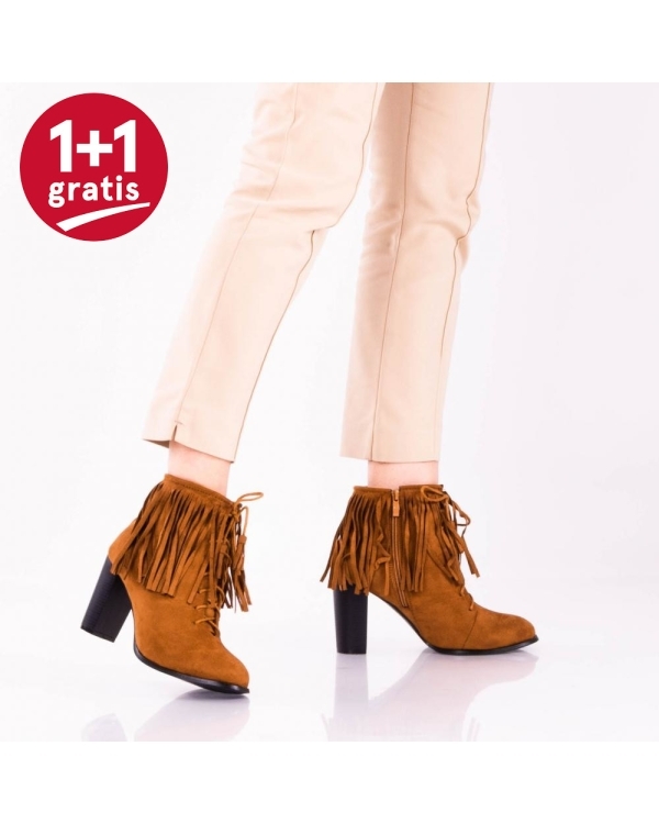 Botine Dama Meggy Camel
