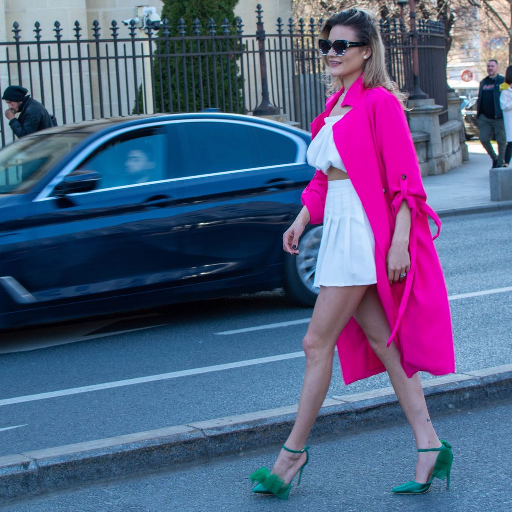 Trench Dama Melisenda Fuchsia